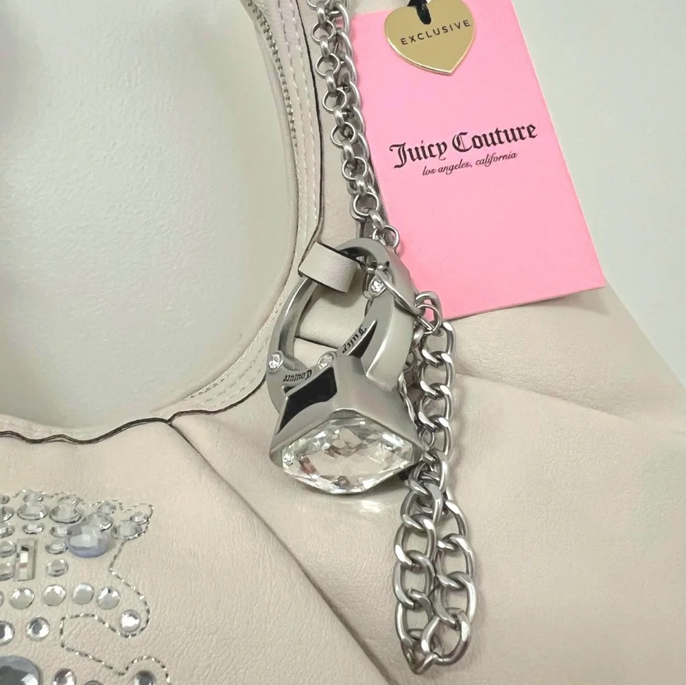Juicy Couture Cream Hobo Handbag